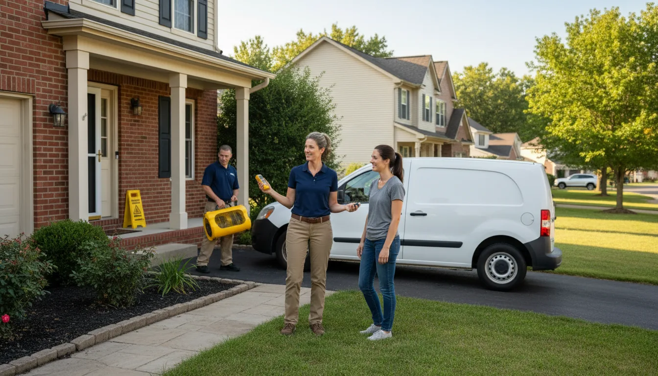 Residential water damage restoration in Belvidere, NC